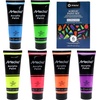 image:imageArtecho 12 Colors Acrylic Paint 250ml  845oz Tube6 Fluorescent Colors