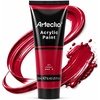 image:imageArtecho 12 Colors Acrylic Paint 250ml  845oz TubeCrimson