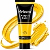 image:imageArtecho 12 Colors Acrylic Paint 250ml  845oz TubeYellow Mid