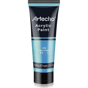image:imageArtecho 12 Colors Acrylic Paint 250ml  845oz TubeBlue Flash