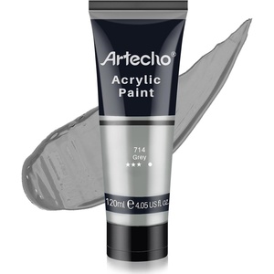 image:imageArtecho 12 Colors Acrylic Paint 250ml  845oz TubeGrey
