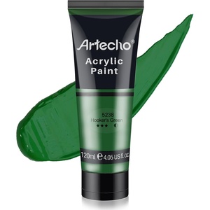 image:imageArtecho 12 Colors Acrylic Paint 250ml  845oz TubeHookers Green