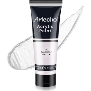 image:imageArtecho 12 Colors Acrylic Paint 250ml  845oz TubePearl White