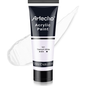 image:imageArtecho 12 Colors Acrylic Paint 250ml  845oz TubeTitanium White