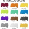 image:imageArtecho Oil Pastels Set of 72 Colors Wooden Box 10 x 70 mm12 Metallic Colors