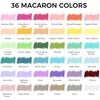 image:imageArtecho Oil Pastels Set of 72 Colors Wooden Box 10 x 70 mm36 Macaron Colors