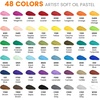 image:imageArtecho Oil Pastels Set of 72 Colors Wooden Box 10 x 70 mmExtra Soft 48 Colors