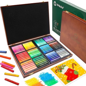 image:imageArtecho Oil Pastels Set of 72 Colors Wooden Box 10 x 70 mm72 Colors Wooden Box